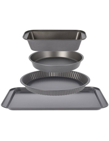 La Cucina Bakvormen Set - 4 delig - Diverse Maten