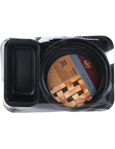 La Cucina Bakvormen Set - 4 delig - Diverse Maten