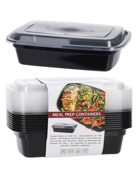 Meal Prep Bakjes 10 stuks - 1 compartiment