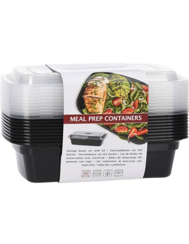 Meal Prep Bakjes 10 stuks - 1 compartiment