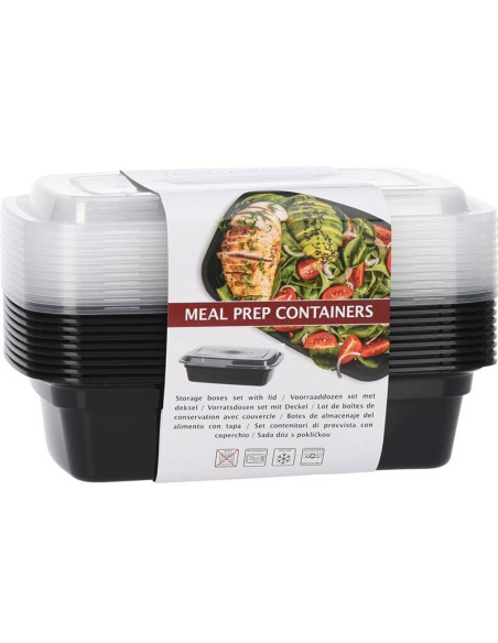 Meal Prep Bakjes 10 stuks - 1 compartiment