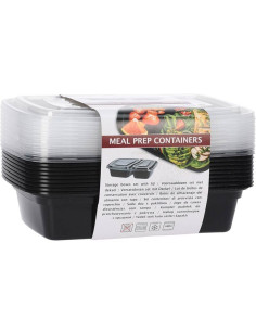 Meal Prep Bakjes 10 stuks - 2 compartimenten 2
