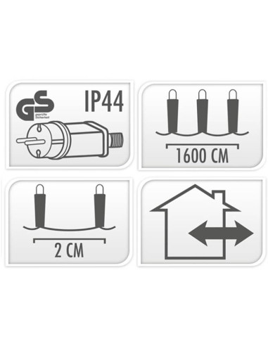 Snakelight 800 LED - 16 meter  - warm wit
