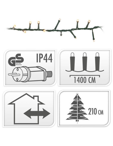 Snakelight 700 LED - 14 meter - extra warm wit