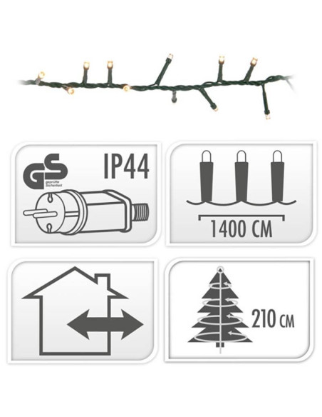 Snakelight 700 LED - 14 meter - extra warm wit