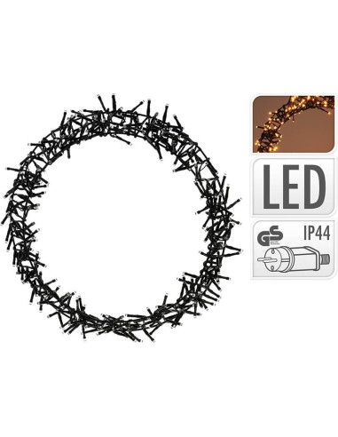 Kerstring met verlichting - 300 LED - Ø38 cm -...