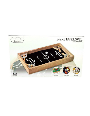 4-in-1 Tafelspel - Voetbal - Basketbal -...