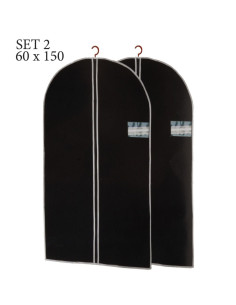 Kledinghoezen met rits - 60x150cm - 2 stuks