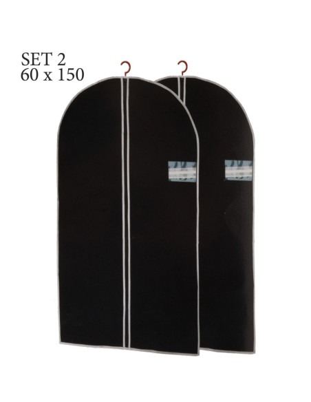 Kledinghoezen met rits - 60x150cm - 2 stuks