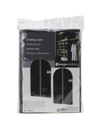 Kledinghoezen met rits - 60x150cm - 2 stuks