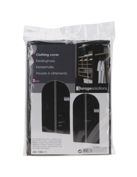 Kledinghoezen met rits - 60x150cm - 2 stuks