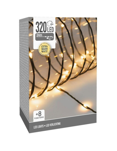 LED Verlichting 320 LED - 24 meter - extra warm...