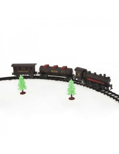 Kerstdorp - Treinset plus accesoires - 17 delig