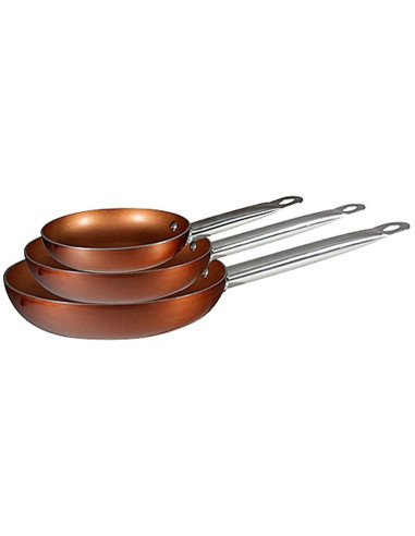 Bergner Koekenpanset Copper Plus 20, 24 en 28 cm
