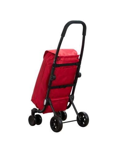 Ceruzo Go Four Boodschappentrolley  - Rood -...