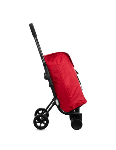 Ceruzo Go Four Boodschappentrolley  - Rood -...
