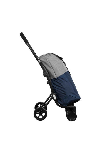 Ceruzo Go Four Boodschappentrolley  - Blauw /...