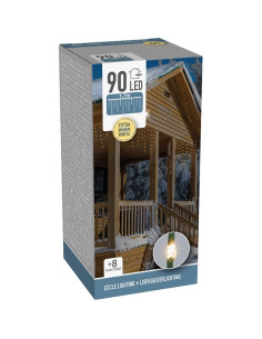 IJspegel Lichtgordijn - 1.70 meter -  90 LED's - extra... 2
