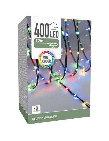 LED Verlichting 400 LED - 12 meter - multicolor...