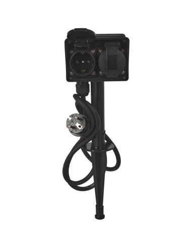 Tuincontactdoos 2-Voudig met Timer