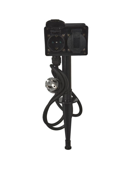 Tuincontactdoos 2-Voudig met Timer