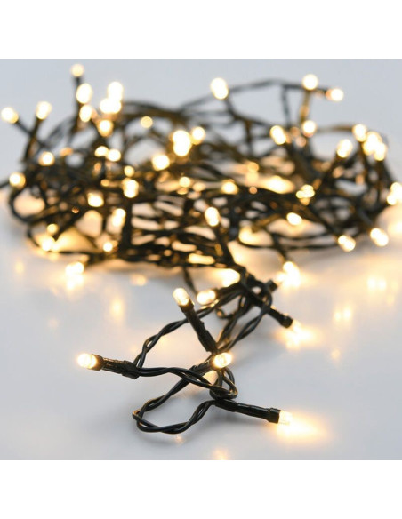 LED verlichting 120 LED - 9 meter - warm wit - Batterijbox 120 warm wit - dual-timer - geheugen en lichtfuncties