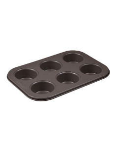 Bergner Muffinbakvorm - 2 stuks met 6 cupcakevormpjes -...