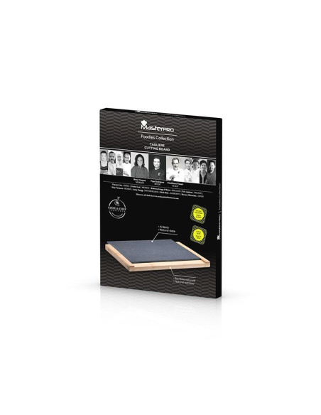 Masterpro Snijplank van Leisteen - met bamboe houder