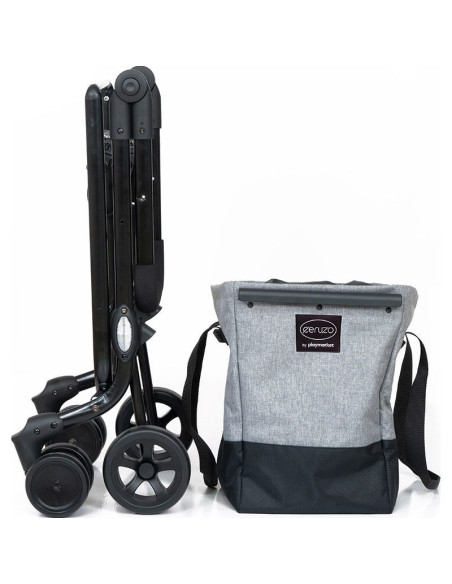 Ceruzo by Playmarket Easy Go Boodschappentrolley  - Zwart-Grijs