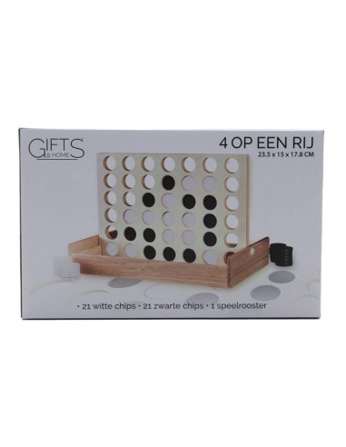 Vier op een Rij - Hout - Reisspel