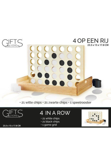 Vier op een Rij - Hout - Reisspel