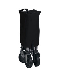 Bolderkar opvouwbaar - zwart -  90x49x58 cm 2