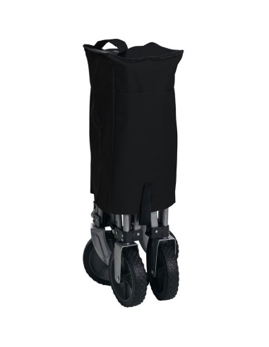 Bolderkar opvouwbaar - zwart -  90x49x58 cm