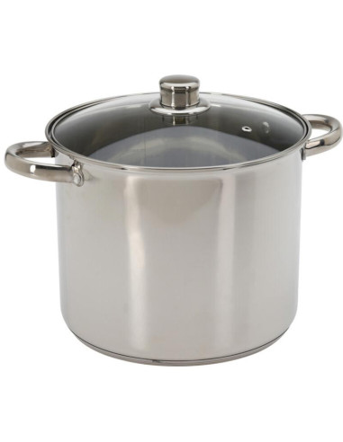 Kookpan - 24 cm - 9.0 liter - RVS - Met deksel