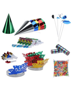 Partyset voor Kinderfeestjes - feesthoedjes, toeters en...
