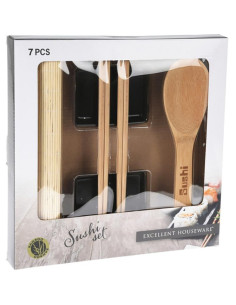Sushi Set - Bamboe + Keramiek - voor 2 personen 2