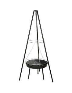 Vuurschaal Hangend- met Grilrooster - Driepoot model 2