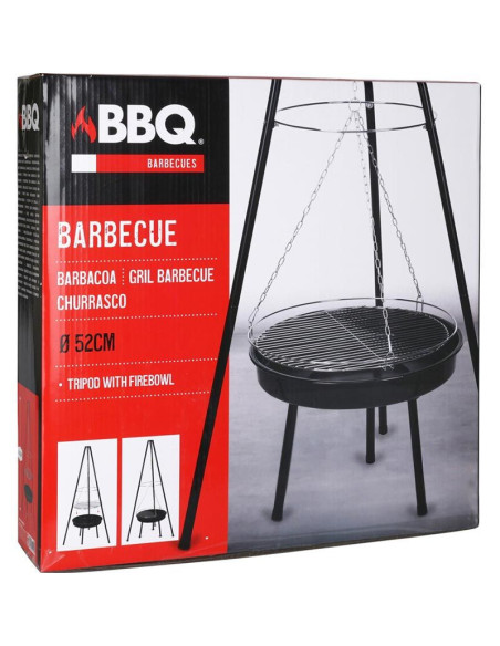 Vuurschaal Hangend- met Grilrooster - Driepoot model