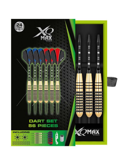 XQ Max Dartset - 6x 24 gram Steeltip - 56pcs