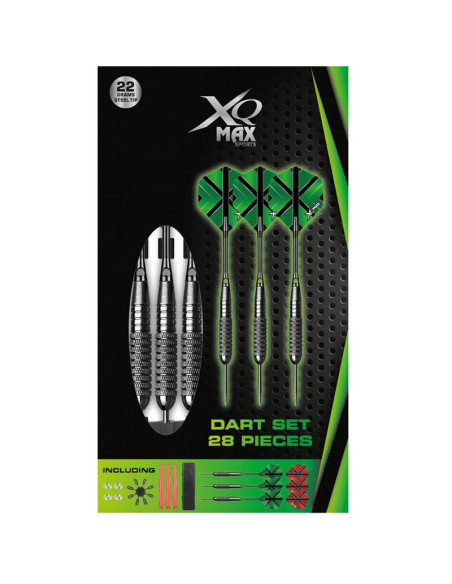 XQ Max Dartset - 3x 22 gram Steeltip - 28pcs