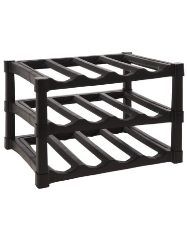 Wijnrek - Kunststof - voor 12 Flessen