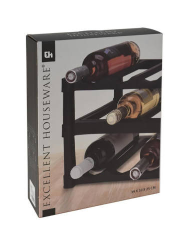 Wijnrek - Kunststof - voor 12 Flessen
