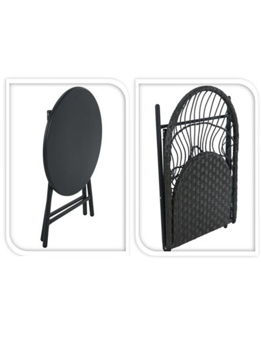 Bistroset - 3-Delig - Tuinset met Bijzettafel -...