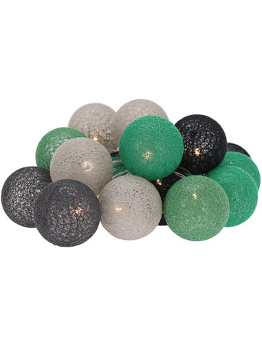 Decoratieslinger verlicht - 20 LED Lampionnen...