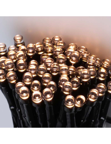 Solar Lichtsnoer - 400 LED - 24  + 4 meter - Warm wit  - met Bewaarbox