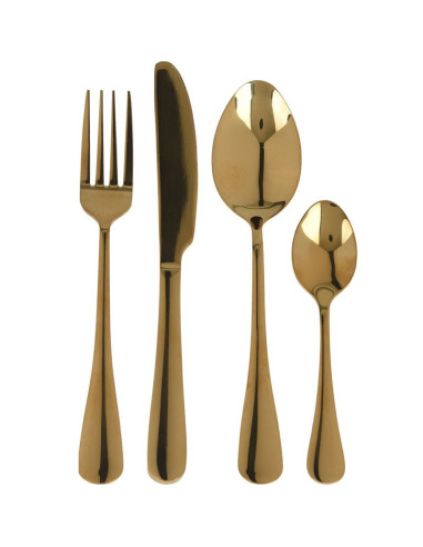 Bestekset 16 dlg - RVS - Goud