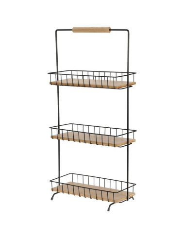 Keukenrek met 3 Schappen - 58 cm hoog - metaal...