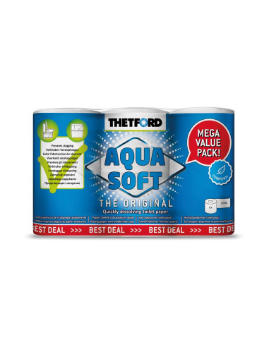 Thetford Aqua Soft Promopack toiletpapier (6 Stuks)
