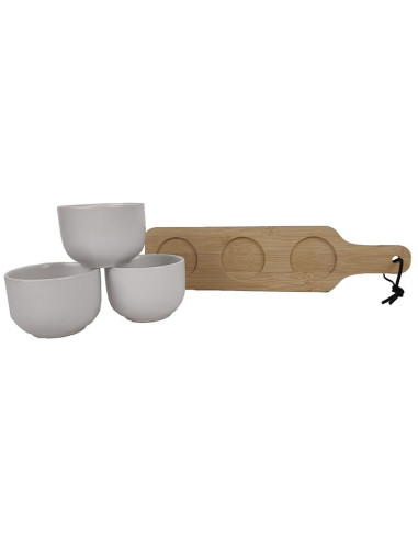 Tapasplank -  Apero-serveeer-set - 4-delig