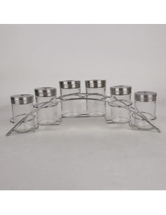 Kruidenset - 7 delig - RVS en glas 2